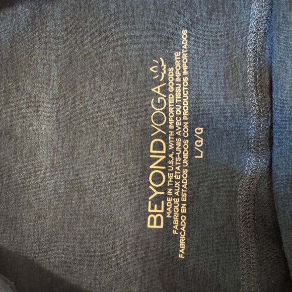 Beyond Yoga blue spacedye midi 7/8 leggings size Large - Picture 4 of 6